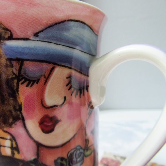 Porcelain Fine China Mug Fat Ladies Northamptonshire Creative Tops England - Picture 6 of 14